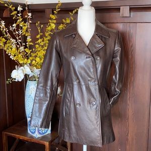 Banana Republic Leather Coat